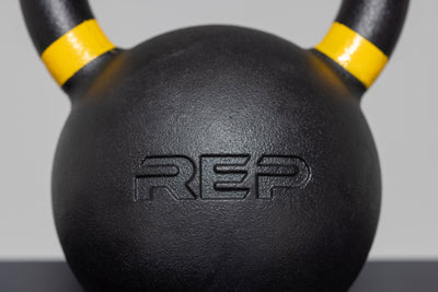 REP logo on kettlebell